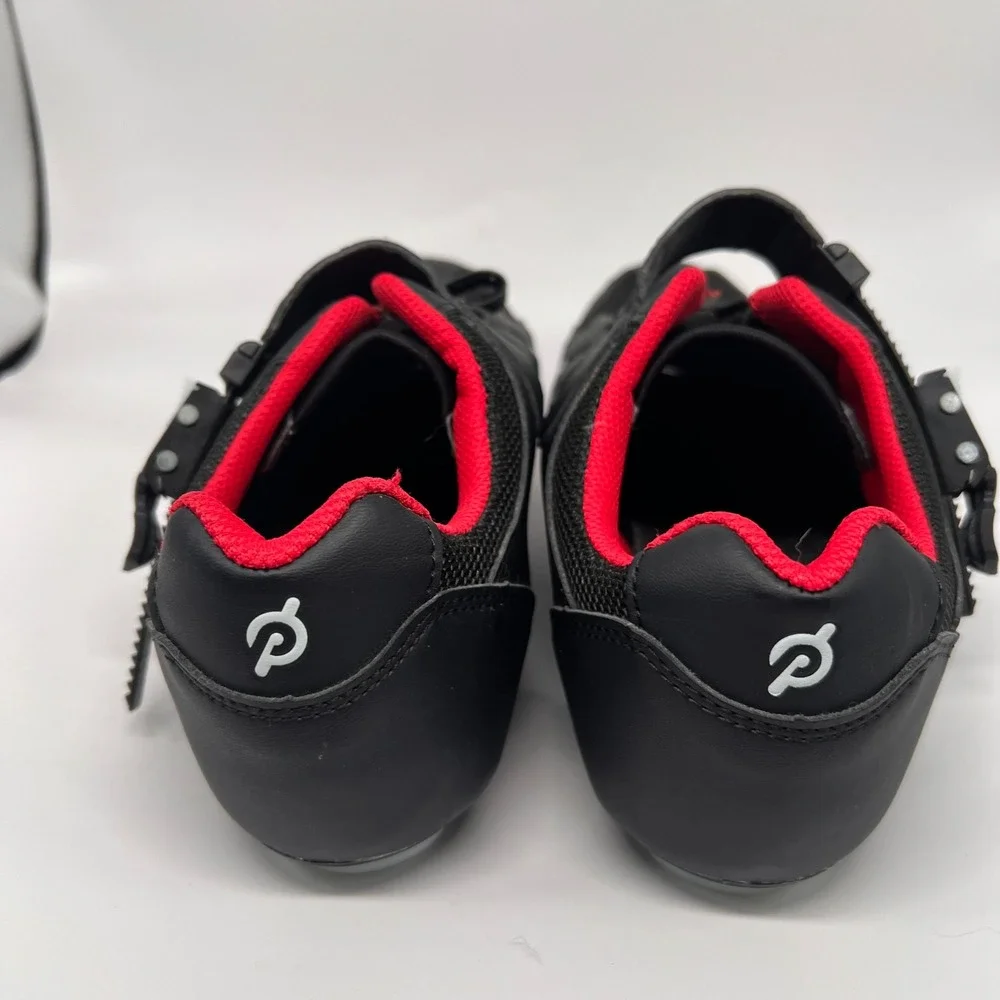 Peloton Cycling Shoes Black Red Mens 8 Womens 10 EU 41 PL-SH-02 clip click